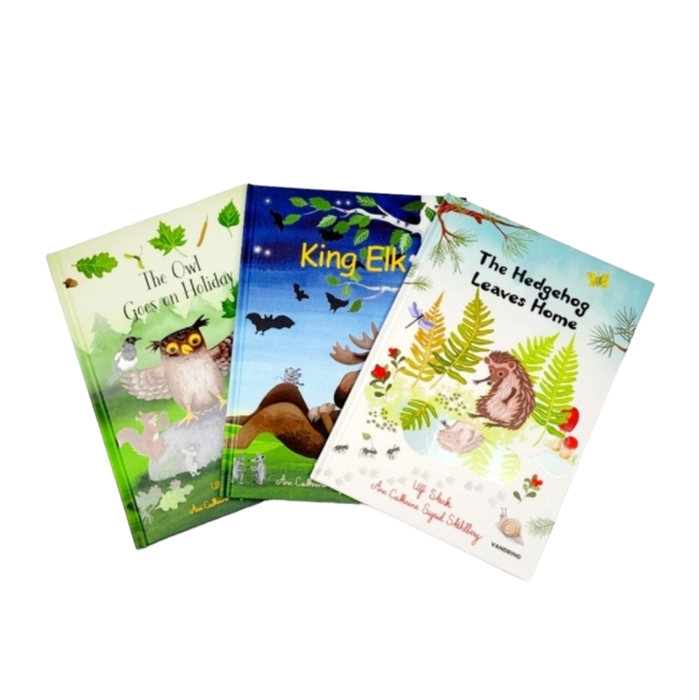 Three Ikea Hardcover Animal Story Books in a Slipcover By Ulf Stark